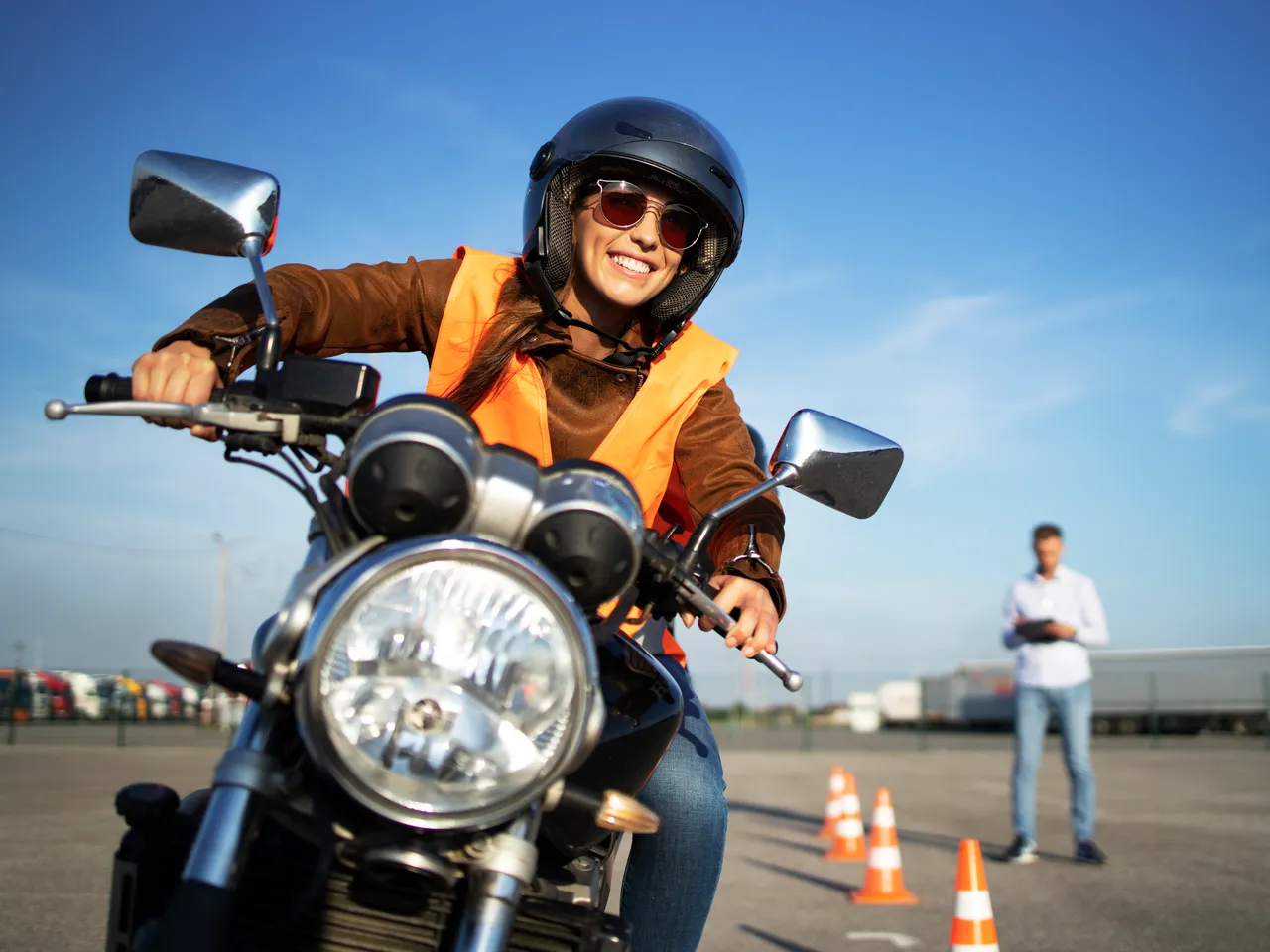 Aula prática — Categoria A — Moto, na Auto Escola Educativa